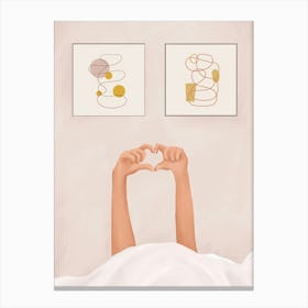 Hand Heart Canvas Print