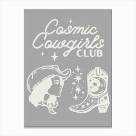 Cosmic Cowgirls Club 8 Canvas Print