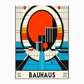 Bauhaus exhibition print 1919 Canvas Print