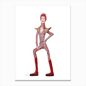 David Bowie Illustration Canvas Print