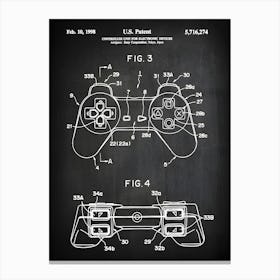 Game Controller Patent Print Video Game Patent Play Station Patent Game Poster Video Game Art Video Game Controller Decor Eg2741 Canvas Print