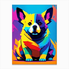 Corgi Painting 18 Canvas Print