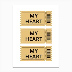 My Heart Canvas Print