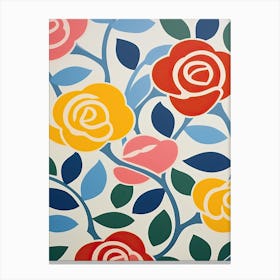 Cut Out Roses Canvas Print