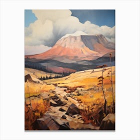 Mount Kilimanjaro 2 Mountain Painting Canvas Print