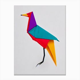 Crane Origami Bird Canvas Print