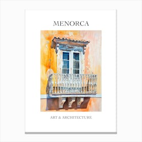 Menorca Travel And Architecture Poster 2 Canvas Print