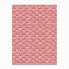 Red Semicircle Canvas Print