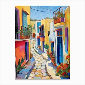 Paphos Cyprus 2 Fauvist Painting Canvas Print