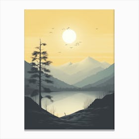 Sunset Landscape 3 Canvas Print