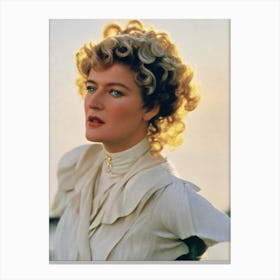 Brenda Fricker Retro Collage Movies Canvas Print