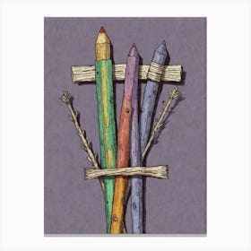 Pencils Canvas Print