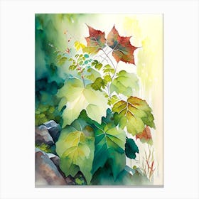 Poison Ivy In Rocky Mountains Landscape Pop Art 7 Canvas Print