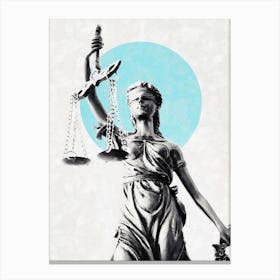 Lady Of Justice Canvas Print