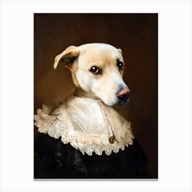 Loyal Fidele The Dog Pet Portraits Canvas Print