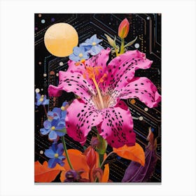 Surreal Florals Petunia 1 Flower Painting Canvas Print