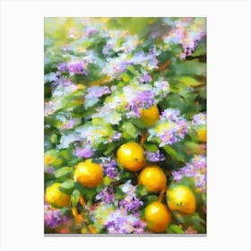 Lemon Balm Impressionist Painting Plant Canvas Print
