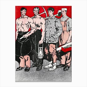 Labor Workers Illustration, Edward Penfield Canvas Print