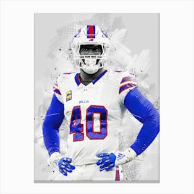 Von Miller Buffalo Bills Canvas Print