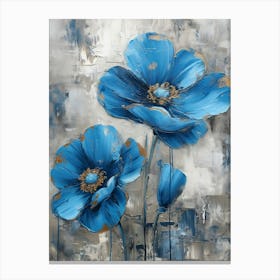 Blue Poppies Canvas Print