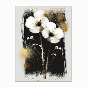 White Flowers Canvas Print Canvas Print