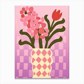 Snapdragon Flower Vase 5 Canvas Print