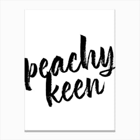 Peachy Keen Canvas Print