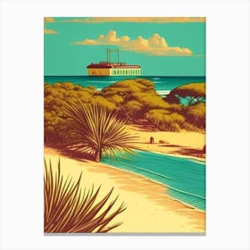 Bazaruto Archipelago Mozambique Vintage Sketch Tropical Destination Canvas Print
