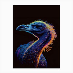 Funny Flamingo Bird Light Canvas Print