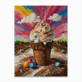 Ice Cream Cone 73 Canvas Print