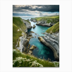 Cliffs Of Cornwall Canvas Print