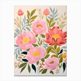 Pink Peonies 3 Canvas Print