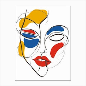 Face Of A Woman 34 Canvas Print
