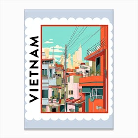Vietnam 2 Travel Stamp Poster Canvas Print