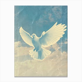 Dove In The Sky Canvas Print