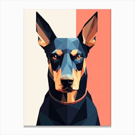 Doberman Pinscher, Minimalism Canvas Print