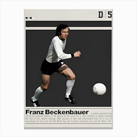 Franz Beckenbauer Canvas Print