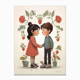 Strawberry Kisses Canvas Print