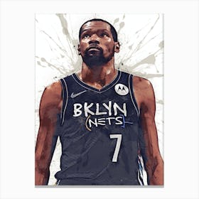 Kevin Durant Brooklyn Nets 1 Canvas Print