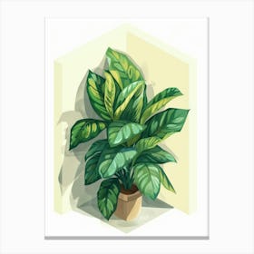 Plant In A Pot 9 Canvas Print