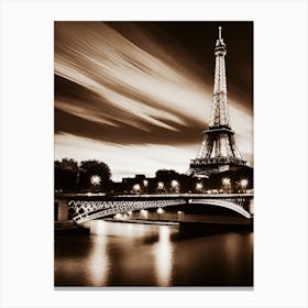 Eiffel Tower At Night 2 Canvas Print