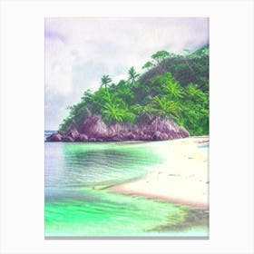 Pulau Kapas Malaysia Soft Colours Tropical Destination Canvas Print