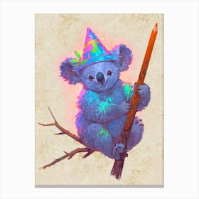 Default Draw Me A Koala With A Wizards Hat Casting Eucalyptus 2 Canvas Print