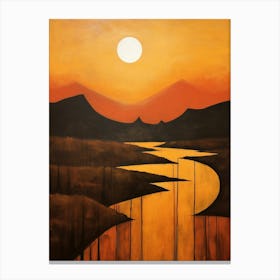 Abstract Minimalist Landscape 9 Canvas Print