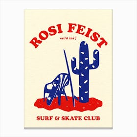 Rosi Feist Surf & Skate Club Canvas Print