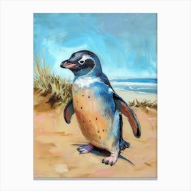 Adlie Penguin Phillip Island The Penguin Parade Oil Painting 4 Canvas Print