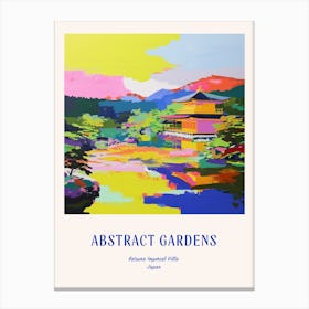 Colourful Gardens Katsura Imperial Villa Japan 1 Blue Poster Canvas Print
