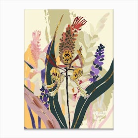 Colourful Flower Illustration Prairie Clover 1 Canvas Print