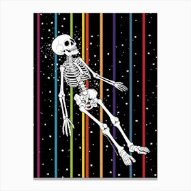 Skeleton In Space 1 Canvas Print