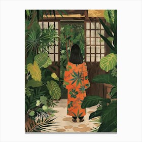 In The Garden Tofuku Ji Japan 4 Canvas Print